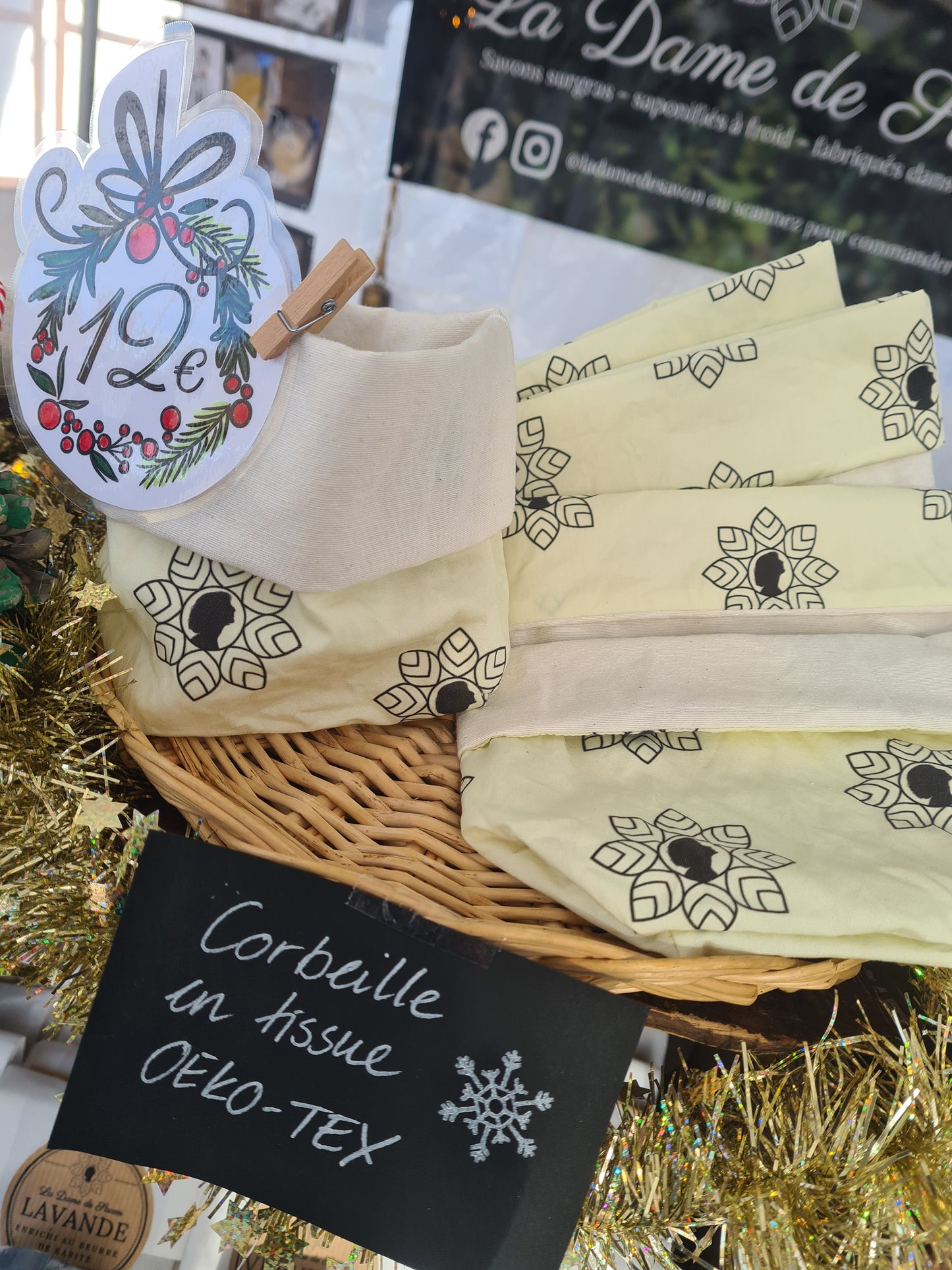 Corbeille en Tissue Oeko-Tex