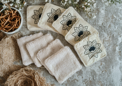 Lot de 5 Cotons lavables